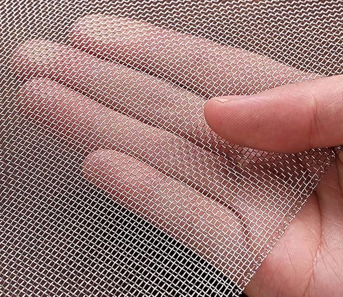 Stainless Steel Woven Wire Mesh 304 Stainless Steel Insect Screen Mesh, 20 Mesh 120 Mesh Air Vent Mesh Metal Woven Wire Mesh for Vent, Filter, Window & Garden