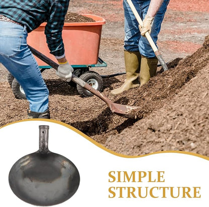 SUPVOX Drain Metal Dung Scoop Edging Shovel Large Spoon for Cleaning Construction Sites