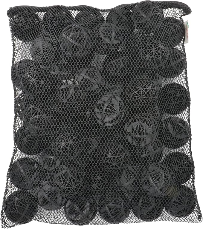 CNZ 2" Bio Sponge Ball with Filter Media Bag for Aquarium and Pond, 50pcs