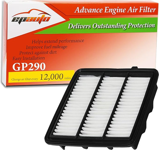EPAuto GP290 (CA12290) Engine Air Filter Replacement for Honda Accord 1.5L (2018-2022)