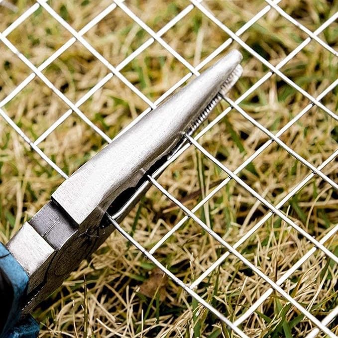 AOTNZ Welded Wire Fencing, Stainless Steel Anti-Rust Decorate Square Screening Filter Sheet for Garden Fence Aviary Hutch Net Fence Chicken Coop Pond Enclosure (Color : Silver, Size : 1.2x7m)