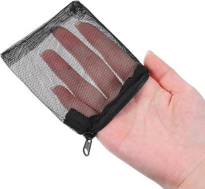 20Pcs Media Bags for Aquarium Fine Mesh Bag Aquarium Filter Media Bags with Plastic Zipper Suitable for Activated Carbon, Filter Stones, Ceramic Rings (4 x 4 inches)