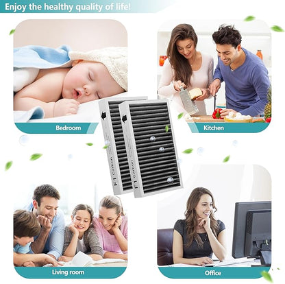 F1 Filter Allergen Reduction + Odor Removal, Compatible with Filtrete Air Purifier Models FAP-C01-F1, FAP-T02-F1, FAP-C01BA-G1, FAP-T02WA-G1, FAP-ST02W and FAP-ST02N, F1 Odor Filter, 2 Pack