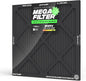 PuroAir MegaFilter - 24x24x1 Air Filter MERV 13 Activated CarbonTech Defense - Heavy Duty 3 Layer Furnace Filters Allergens, Pollen, Dust, Pet Dander, Smoke, Odors - HVAC Air Filter 24x24x1 (1-Pack)