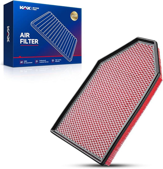 KAX Premium Engine Air Filter, CA11257 Replacement for Dodge Charger, Challenger, Chrysler 300 2011 2012 2013 2014 2015 2016 2017 2018 2019 2020-2023, Advanced Air Filter Media, Increased Acceleration