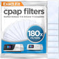 resplabs CPAP Filters Compatible with The ResMed AirSense 11 CPAP Machine, Standard Disposable Filter Replacements - 180 Pack