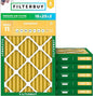 Filterbuy 16x25x2 Air Filter MERV 11 Superior Pet & Allergy Defense (6-Pack), Electrostatic Pleated HVAC AC Furnace Filters Replacement, Made in USA (Actual Size: 15.50 x 24.50 x 1.75)