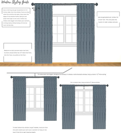 Ombre Light Filtering Door Curtain 100" Extra Wide Gradient Print on Rayon Blend Fabric Window Treatment for Sliding Patio Door with 14 Grommets, Cream White to Light Gray, 100" x 84", 1 Panel