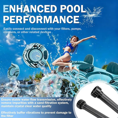155710 Pool Pump to Filter Hose Assembly for Pentair Sand Dollar and Sta-Rite Cristal-Flo II Pool Compatible with 1.5 x 30 Inch Pool and Spa Sand Ground Pool