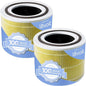 LEVOIT Core 300-P Replacement Filter Air Purifier Pet Allergy, Genuine Core300S-P Filters, Supports HEPA Sleep Mode, High-Efficiency Activated Carbon, Core 300-RF-PA, Yellow, 2 Pack