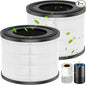 AP-S0610L Air Filter Replacement for MOOKA AP-S0610L Air Purifier, 3-IN-1 Hepa Filter, High-Efficiency Activated Carbon Replacement Filter - 2 Pack