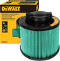 DEWALT Shop Vac Filter, HEPA Vacuum Filter Replacement DXVC4003, Shopvac Filter Washable and Reusable, Fit for Dewalt Wet and Dry Vacuums DXV04T, DXV05P, DXV05P-QT, DXV05S, DXV06G, DXV06PL,DXV08S
