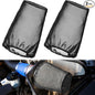 Meonum 2 Pack Cone Air Intake Filter Cover, Universal Cold Air Filter Sock Dustproof Protective Cover, Car Motorcycle Cleaner Wrap Accessories for High Flow Cone Intake Filters (Large)