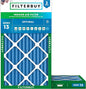 Filterbuy 8x30x2 Air Filter MERV 13 Optimal Smoke & Allergy Defense (2-Pack), Electrostatic Pleated HVAC AC Furnace Filters Replacement, Made in USA (Actual Size: 7.50 x 29.50 x 1.75)