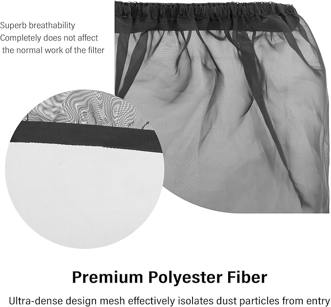 Cold Air Intake Filter Cover,Thickened Dustproof Air Filter Cover Provides Comprehensive Protection,Universal Car Accessries Air Filter Sock Fit for High Flow Cone Air Filter (Large)