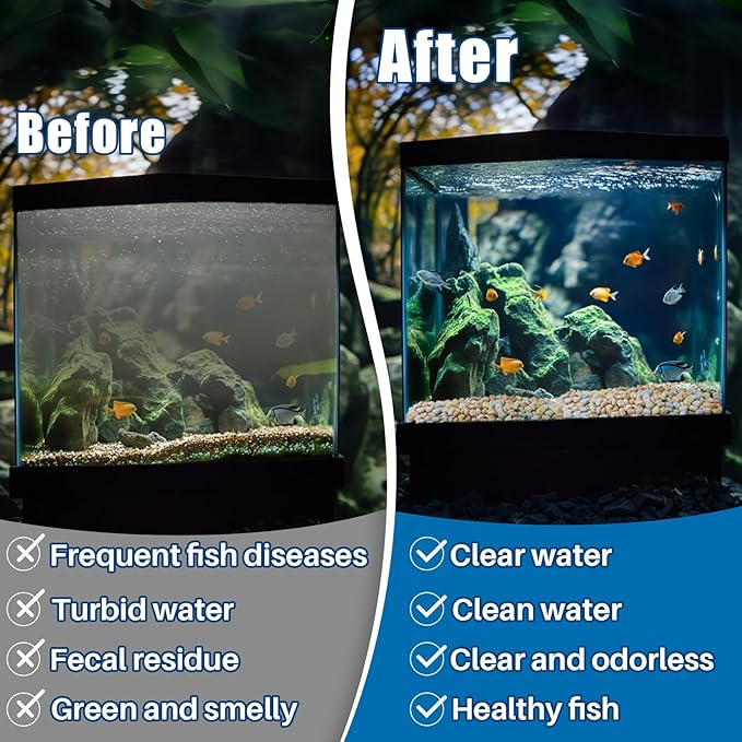 MAQIHAN Aquarium Bio Filter Media - 300g Ceramic Rings Balls, Porous Bio Media Brick for Fish Tank, Pond & Canister Filter, High Porosity Macaron Color (10oz)