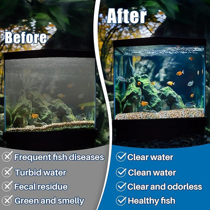 MAQIHAN Aquarium Bio Filter Media - 300g Ceramic Rings Balls, Porous Bio Media Brick for Fish Tank, Pond & Canister Filter, High Porosity Macaron Color (10oz)