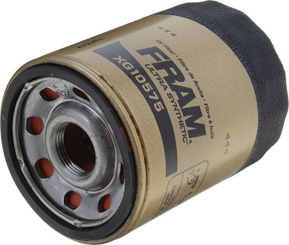 FRAM Ultra Synthetic Automotive Replacement Oil Filter, Designed for Synthetic Oil Changes Lasting up to 20k Miles, XG10575 with SureGrip (Pack of 1)