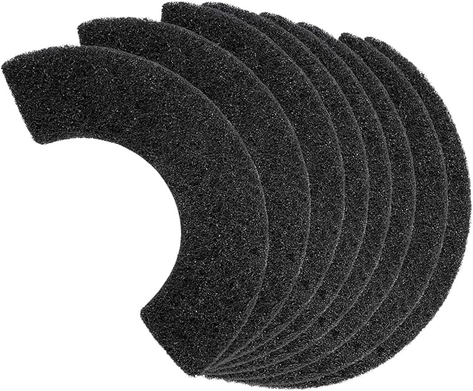 8Pcs Carbon Filters Compatible with LR 4,Replacement Activated Charcoal Filters for Litter Box Carbon Premium Filter,Thickened and Durable,Eliminate Odor and Controls Moisture on Pet's Body