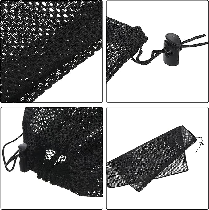 PATIKIL 18"x18" Pump Barrier Bag, Pond Pump Media Filter Bag with Drawstring for Most Pumps, Pond Biological Filters, Black