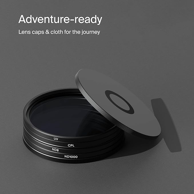 Urth 82mm UV, Circular Polarizing (CPL), ND8, ND1000 Lens Filter Kit (Plus+)