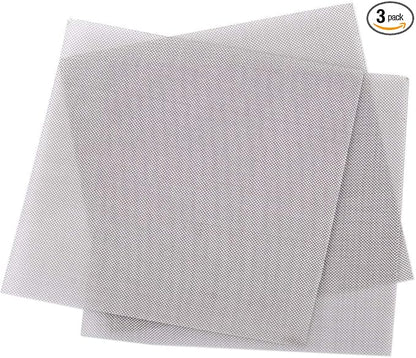 LTKJ 3pcs Stainless Steel 50 Mesh Micron True Filtration Screen Fine Wire Filter 3.94 x 3.94inch