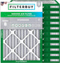 Filterbuy 24x28x2 Air Filter MERV 8 Essential Dust & Allergy Defense (12-Pack), Electrostatic Pleated HVAC AC Furnace Filters Replacement, Made in USA (Actual Size: 23.50 x 27.50 x 1.75)