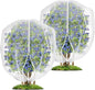 2PCS 4 x 5 ft Fruit Tree Netting Cover with Zipper and Drawstring,Garden Insect Netting Plant Cover Transparent Bird Plant Barrier Flower Fruit Mesh Screen for Preventing Deer Squirrel Bug