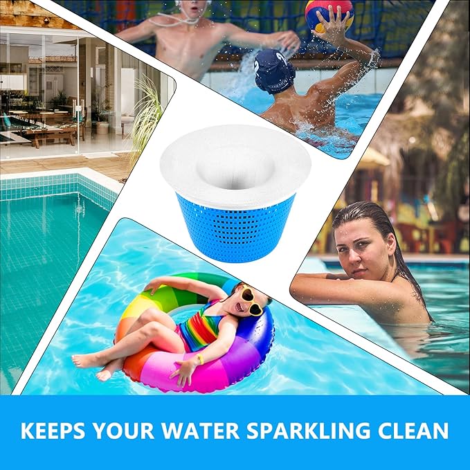 30 Pack Pool Skimmer Socks, Pool Filter Socks Net Saver for Inground and Above Ground Pools/Pool Skimmer Baskets, Mesh Screen Liner Skimmers Cleans Debris and Leaves