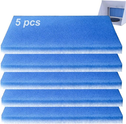 Podoy 5 Pack Airbrush Spray Booth Filters, Double-Layer Paint Booth Filters Compatible with Master B400DC & B420DCK 16" × 7-1/4"
