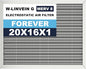 16x20x1 Reusable Air Filter, Electrostatic, Washable Lasts a Lifetime, Breathe Fresher Air in Home and Office HVAC AC Furnace Systems, Merv 8 (Actual Size: 15.5x19.75x0.82 Inch)