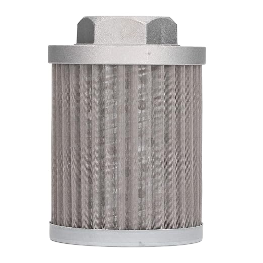Qiilu Suction Strainer Filter - Stainless Steel Oil Filter for Hydraulic Systems,Works with Car Engines and Generators - and Pollutants Removal