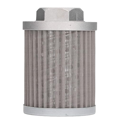 Qiilu Suction Strainer Filter - Stainless Steel Oil Filter for Hydraulic Systems,Works with Car Engines and Generators - and Pollutants Removal