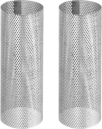 PATIKIL 2.4 Inch Stove Pipe Spark Arrestor Screen, 2Pcs 304 Stainless Steel Filter Chimney Flue 0.06 Inch Hole for Camping Tent Stove Accessories Vent Exhaust