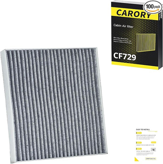 Cabin Air Filter w/Activated Carbon for Dodge Journey (2009-2020), Chrysler 200 (2011-2014), Sebring, Jeep Compass (2007-2017), Ram 1500/2500/3500 (2011-2015), OE# 05058693AA