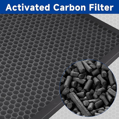 Air Scrubber Active Carbon Filters Compatible with Mounto, BlueDri, VEVOR and Dri-Eaz Air Purifier, Compatible with Part HEPA500 & BD-AS-550 & F301H, 16'' x 16'' x 1'' inches（3 Pack）