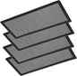 Magnetic Floor Vent Covers- 4"x10" Air Vent Screen Mesh Cover, Floor Register Vent Cover, Magnetic PVC Vent Mesh for Home Wall Ceiling Floor Air Vent Filters (4-Packs)