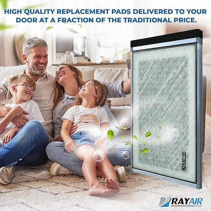 RayAir Supply 20x25 Replacement Filter Pads Compatible with Dynamic Air Cleaner 20X25 Refill (3 Pack) White, Made in USA