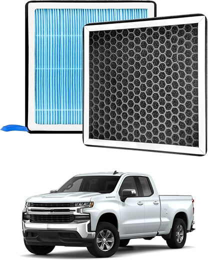 silverado Dedicated CF11809 Cabin Air Filter With Activated Carbon For 2014 2015 2016 2017 2018 2019 silverado 1500 2500 3500 and 2019-2022 Silverado 4500 5500 6500
