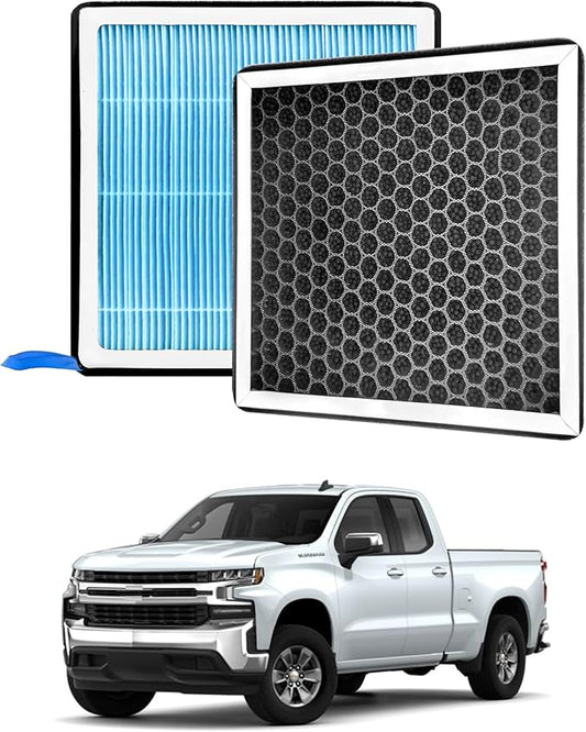 silverado Dedicated CF11809 Cabin Air Filter With Activated Carbon For 2014 2015 2016 2017 2018 2019 silverado 1500 2500 3500 and 2019-2022 Silverado 4500 5500 6500