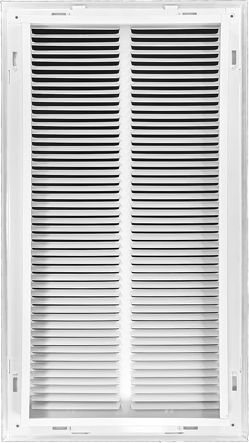 Venti Air 12" X 24" Steel Return Air Filter Grille - Removable Face/Door for 1 inch Filters - HVAC Duct Cover Grill (2-3 Business Day Delivery) [Outer Dimension: 14.5"W X 26.5" H]