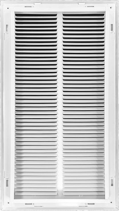 Venti Air 12" X 24" Steel Return Air Filter Grille - Removable Face/Door for 1 inch Filters - HVAC Duct Cover Grill (2-3 Business Day Delivery) [Outer Dimension: 14.5"W X 26.5" H]