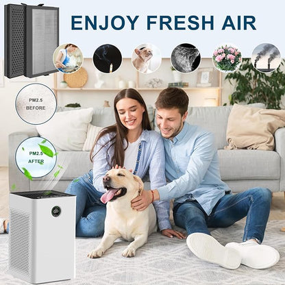 （2Pack) JF260 Filters Compatible with Jafända JF260 and AP1273 Air Purifiers,H13 Filter,Honeycomb High iodine Value Activated Carbon Filters,for smoke,pollen,dust