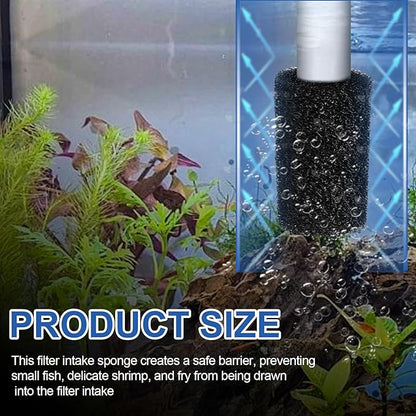 Pre Filter Sponge for Aquarium Shrimp Fry Fish Tank Filter Intake for Marina S10, S15 and S20 Filter,Imagitarium Replacement Filter Foam Cover Aquarium Filter Media Protects Baby Fish & Shrimp-8Pack