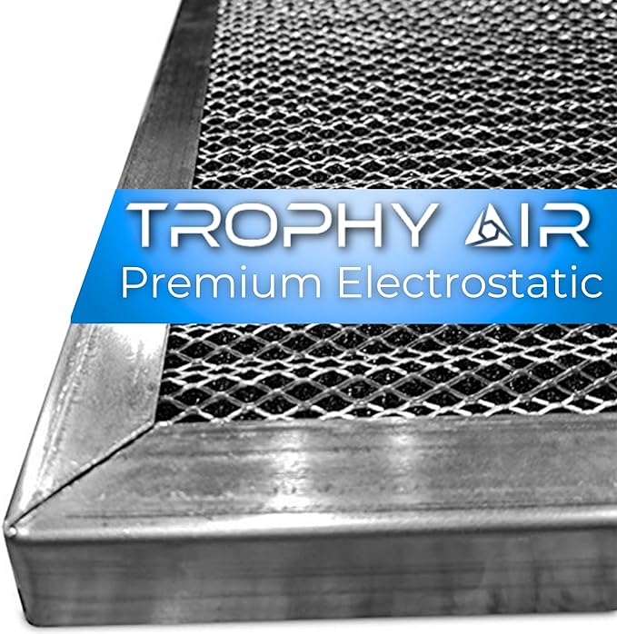Washable & Reusable Electrostatic HVAC AC/Furnace Air Filter, Lasts a Lifetime, 6 Stage Permanent Air Filter, Healthier Home or Office, Made in The USA - Increases Airflow (18x18x1)