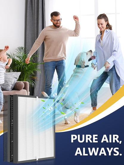 3000 Replacement Filter Compatible with Air Doctor AD3000 Version Air Purifier, Not for AD3500, 1 Premium Filter, 1 Carbon Filter & 4 Pre-Filters, Compare to ADF3001, ADF3002 & ADF3003