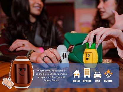 Portable & Eco-Friendly Personal Air Filter | Discreet HEPA & Carbon Filtration | Biodegradable & Up to 300+ Uses | Keychain Design for On-the-Go Freshness (Blitz)