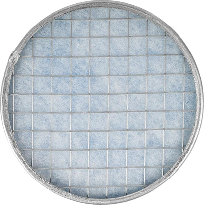 6" Inch Filter Replacement - Round Duct Filter System - G4 Class Filter and Mesh Screen - Dust Collection and Air Purification