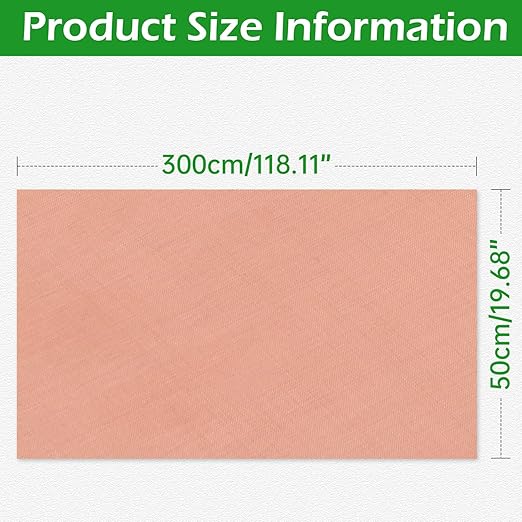 Copper Mesh Screen - 19.7" x 118", 40 Mesh, Dense Filter 99.9% Pure Copper Fabric DIY Kit Window Protection