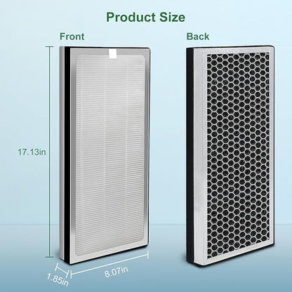 4 Pack 40 Replacement Filter for MA Air Puri-Fier Models 40, 3-in-1 Contains Pre-Filter and Activated Carbon Fil-ter。